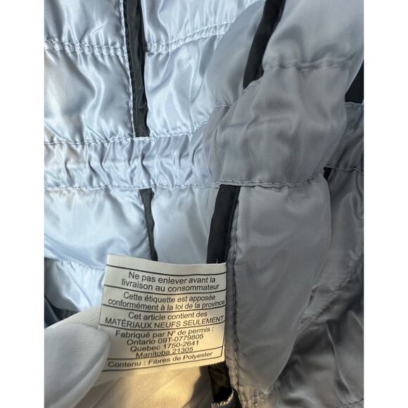 Guess Quilted Light Weight Puffer Gray Heart Fob L gorpcore cold weather 60-08 - Picture 9 of 16